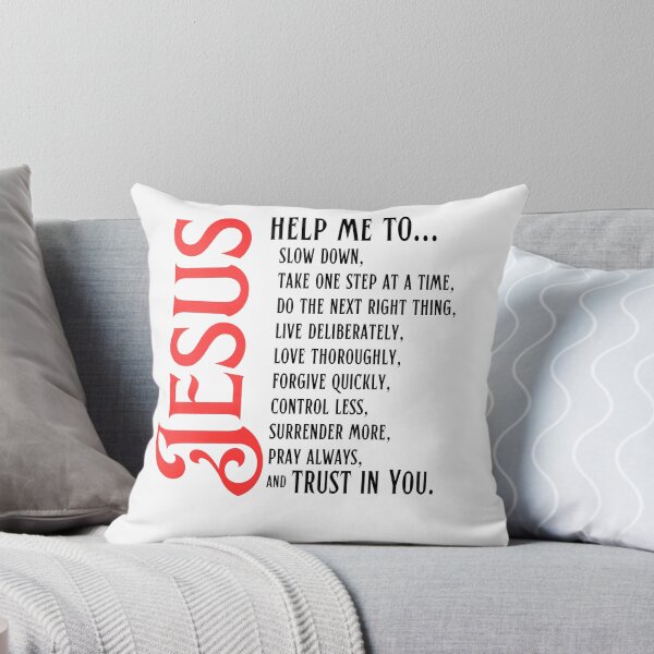 Item preview, Jesus Help Me Trust in You Prayer - Red1 designed and sold by RoseTreeGifts.