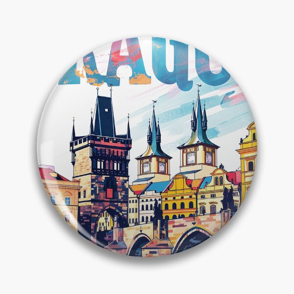 Item preview, Prague Print Prague Vector Art  designed and sold by nomiraclehere.