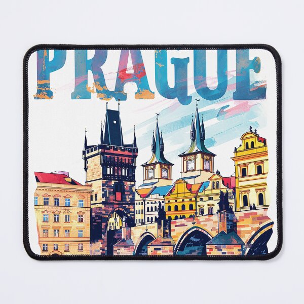 Item preview, Prague Print Prague Vector Art designed and sold by nomiraclehere.