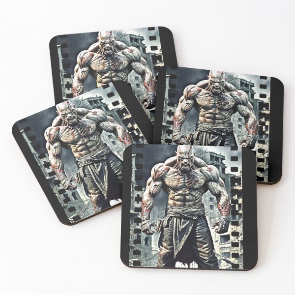 Item preview, Bloody Muscular Warrior in City Ruins Film Frame Art designed and sold by Hungry-Murphy.