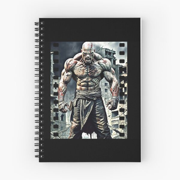 Item preview, Bloody Muscular Warrior in City Ruins Film Frame Art designed and sold by Hungry-Murphy.