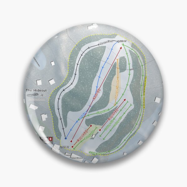 Artikelvorschau, The Hideout Resort Trail Map entworfen und verkauft von Mapsynergy.