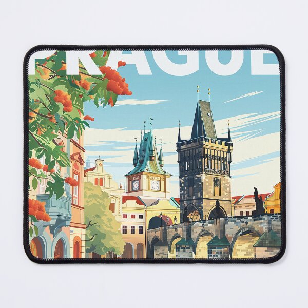 Item preview, Prague Print Prague Vector Art  designed and sold by nomiraclehere.
