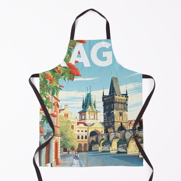 Item preview, Prague Print Prague Vector Art designed and sold by nomiraclehere.