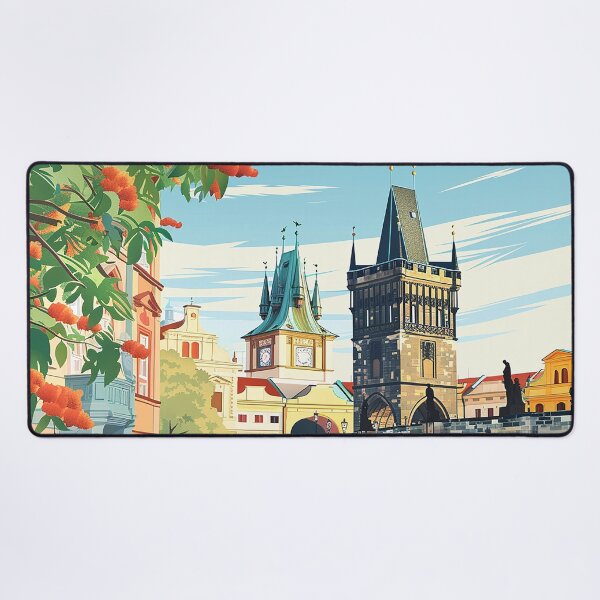 Item preview, Prague Print Prague Vector Art designed and sold by nomiraclehere.