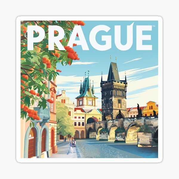 Aperçu de l'œuvre Prague Imprimer Prague Vectoriel  créée et vendue par nomiraclehere.