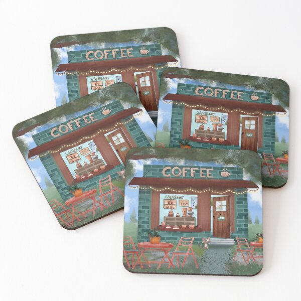 Item preview, Coffee Shop - Small Town Cafe  designed and sold by Pixel & Petal Co..