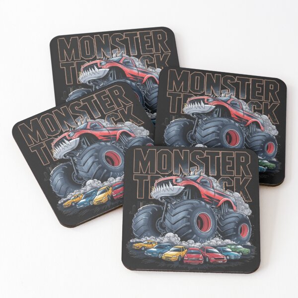 Item preview, Monster Truck Birthday Party Retro Monster Trucks designed and sold by SztylishDesigns.