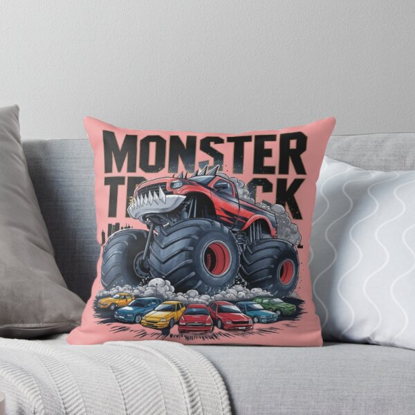 Item preview, Monster Truck Birthday Party Retro Monster Trucks designed and sold by SztylishDesigns.