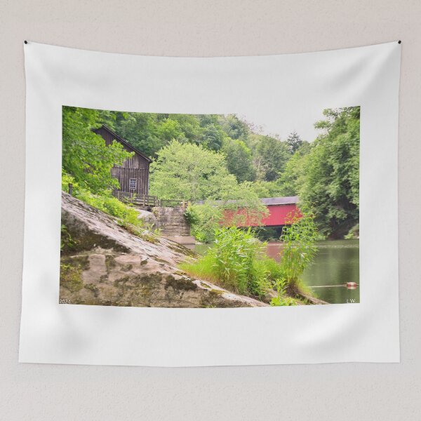 Item preview, McConnells Mill And Covered Bridge  designed and sold by LisaWootenPhoto.