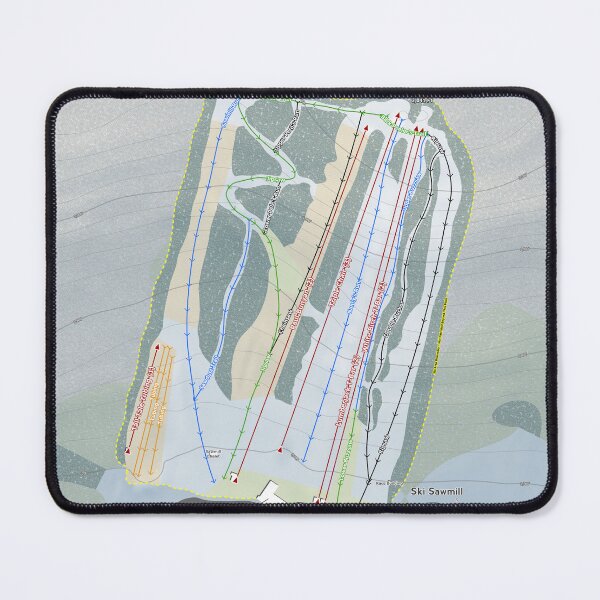 Item preview, Ski Sawmill Resort Trail Map designed and sold by Mapsynergy.
