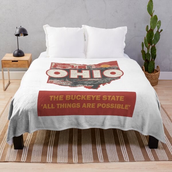 Item preview, USA State Maps Retro Travel Style OHIO designed and sold by IBTees.