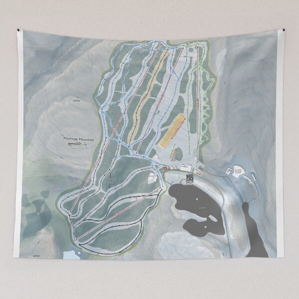 Artikelvorschau, Montage Mountain Resort Trail Map entworfen und verkauft von Mapsynergy.