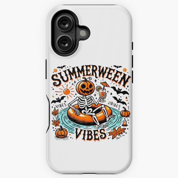 Aperçu de l'œuvre Summerween Vibes Citrouille d'été effrayante créée et vendue par ArtFromBeyond.