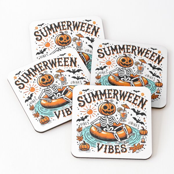 Item preview, Summerween Vibes Spooky Summer Pumpkin designed and sold by ArtFromBeyond.