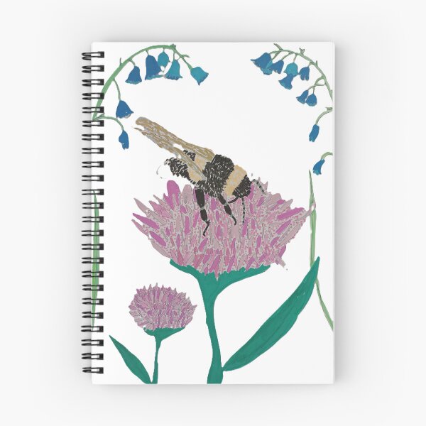 Item preview, Bee and wildflowers designed and sold by craft4pellucid.
