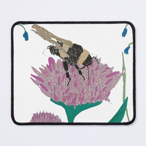Item preview, Bee and wildflowers designed and sold by craft4pellucid.