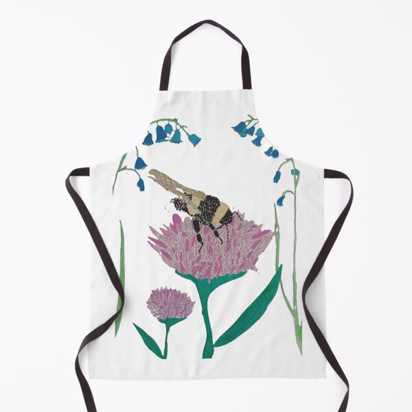 Item preview, Bee and wildflowers designed and sold by craft4pellucid.