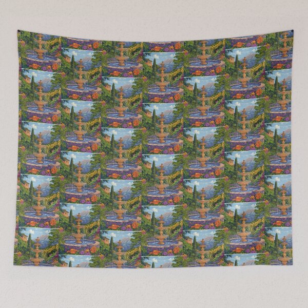Item preview, By the Garden Fountain designed and sold by PaperieJennifer.