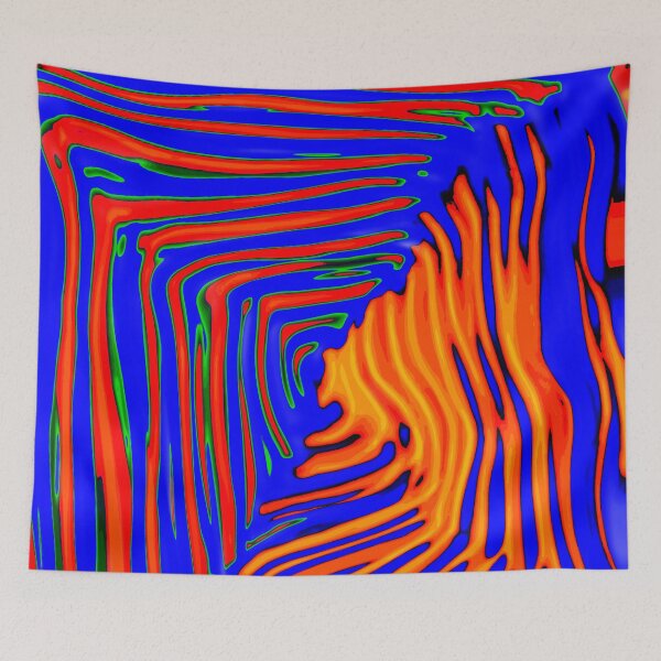 Item preview, Blue and Orange Wave designed and sold by Art-Istin-See.