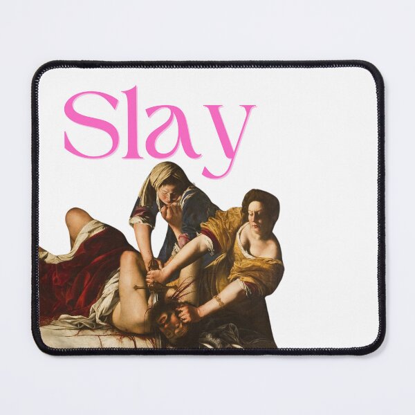 Item preview, Slay like Judith (pink), Judith Slaying Holofernes by Artemisia designed and sold by ThatJewishFeminist Ali S.