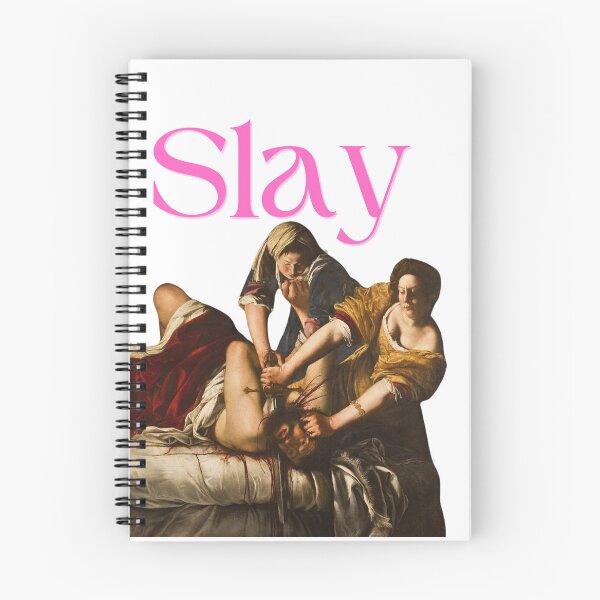 Item preview, Slay like Judith (pink), Judith Slaying Holofernes by Artemisia  designed and sold by ThatJewishFeminist Ali S.