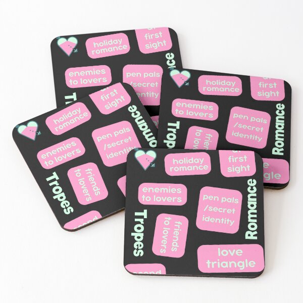 Item preview, Romance Tropes Geometric Fiction Book Trekking designed and sold by Renata Illustrata.