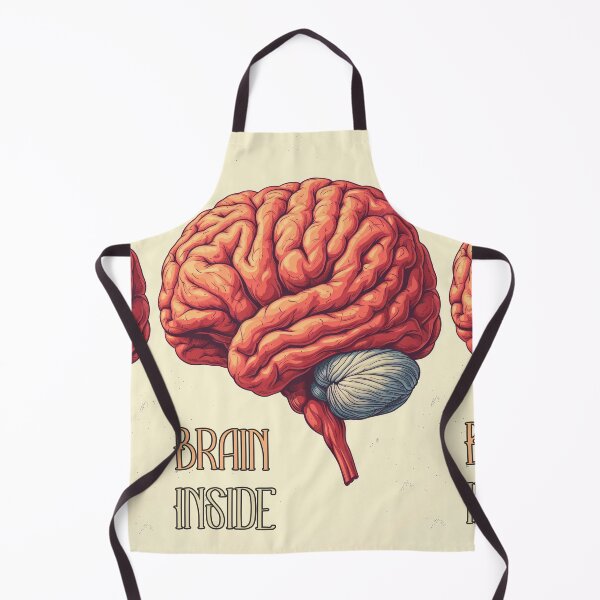 Item preview, Cartoon Style Brain with "Brain Inside" designed and sold by Piotrek0001.