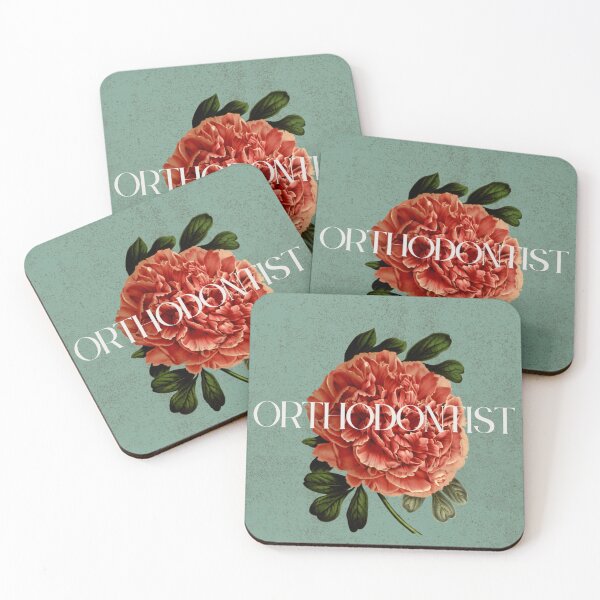 Item preview, Orthodontist - VIntage Floral designed and sold by dentalfleurs.