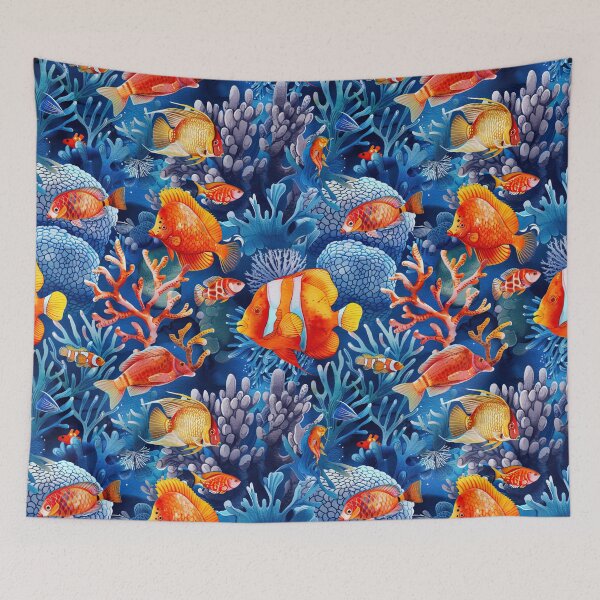 Item preview, Colorful Tropical Fish and Corals designed and sold by Liededrom..