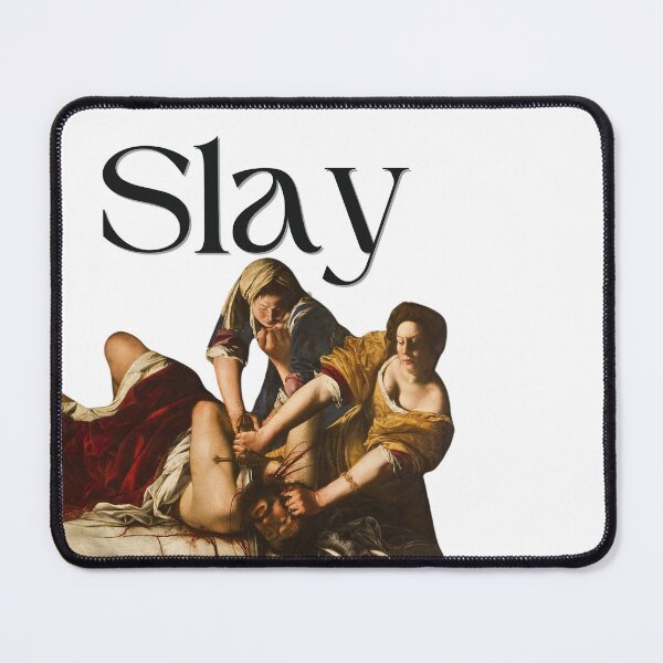 Item preview, Slay like Judith (black), Judith Slaying Holofernes by Artemisia designed and sold by ThatJewishFeminist Ali S.