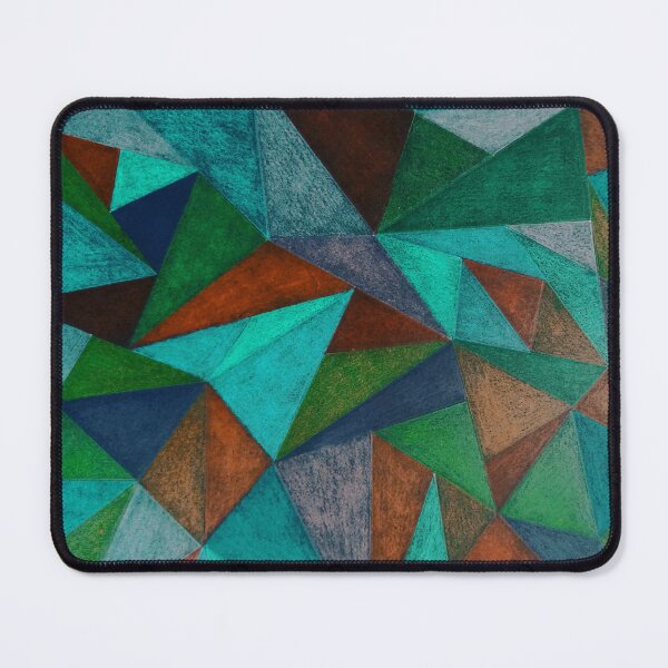 Item preview, turquoise triangular mosaic designed and sold by Valentina-V.