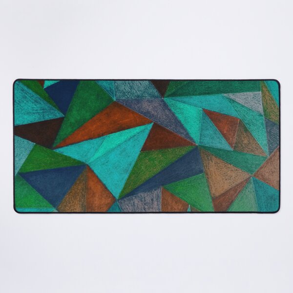 Item preview, turquoise triangular mosaic designed and sold by Valentina-V.
