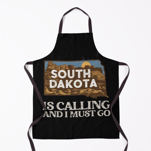 Item preview, Travel quote South Dakota is calling and I must go: Vintage South Dakota travel poster – Retro Minimalist Design designed and sold by pod24.