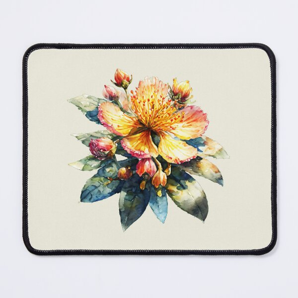 Item preview, Watercolor Painting of a Hypericum Calycinum Blossom designed and sold by Delemore Art.