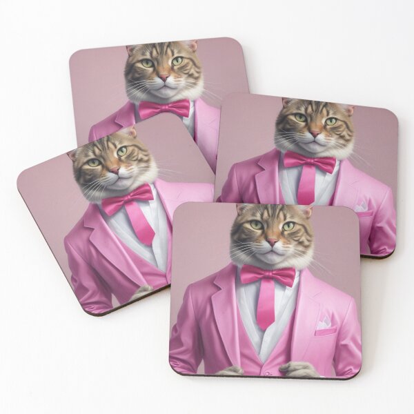 Item preview, Cat in pink tuxedo designed and sold by GasconyPassion.