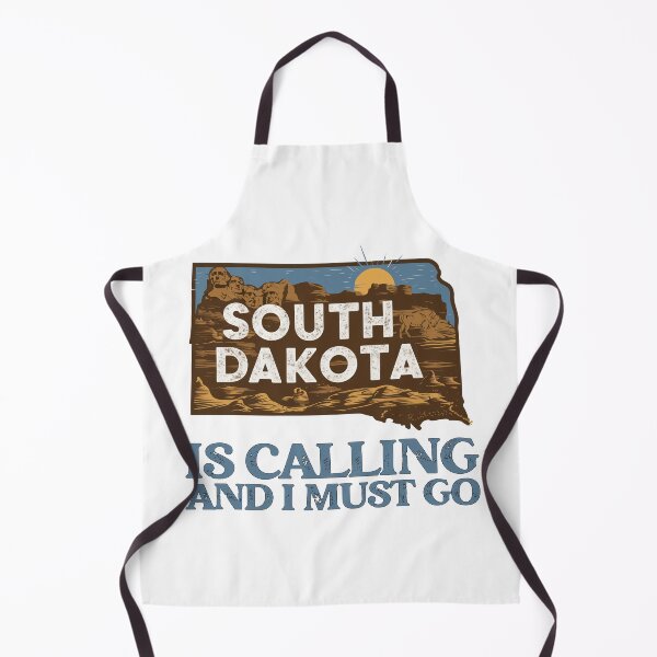Item preview, Travel quote South Dakota is calling and I must go: Vintage South Dakota travel poster – Retro Minimalist Design designed and sold by pod24.