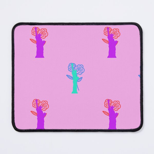 Item preview, Patriotic Rose-Bearer Azure Liberty in a Blushful Garden designed and sold by youme63.