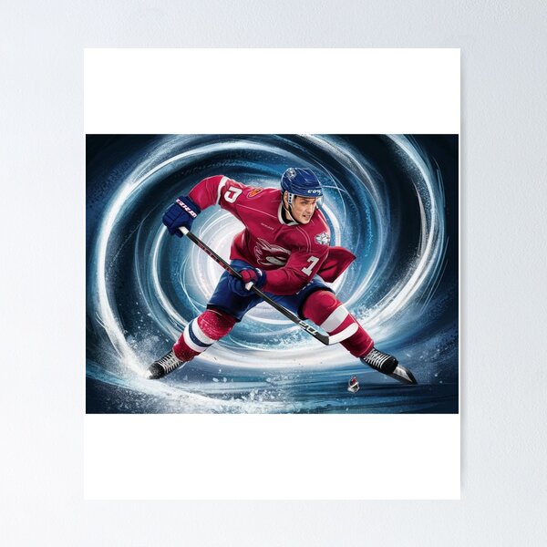Item preview, Dynamic Kirill Kaprizov Hockey Art - Speed and Talent designed and sold by Colorful-Garden.