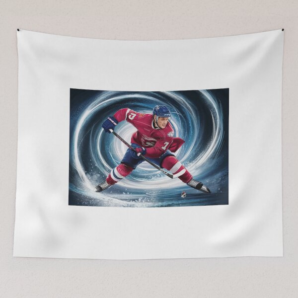 Item preview, Dynamic Kirill Kaprizov Hockey Art - Speed and Talent designed and sold by Colorful-Garden.