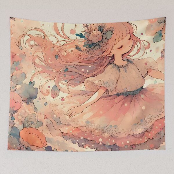 Item preview, Enchanted Floral Girl designed and sold by 123Rainbow.