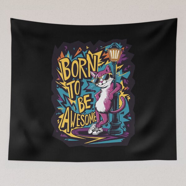 Item preview, Street Cat - Born to be awesome designed and sold by Channel1Design.