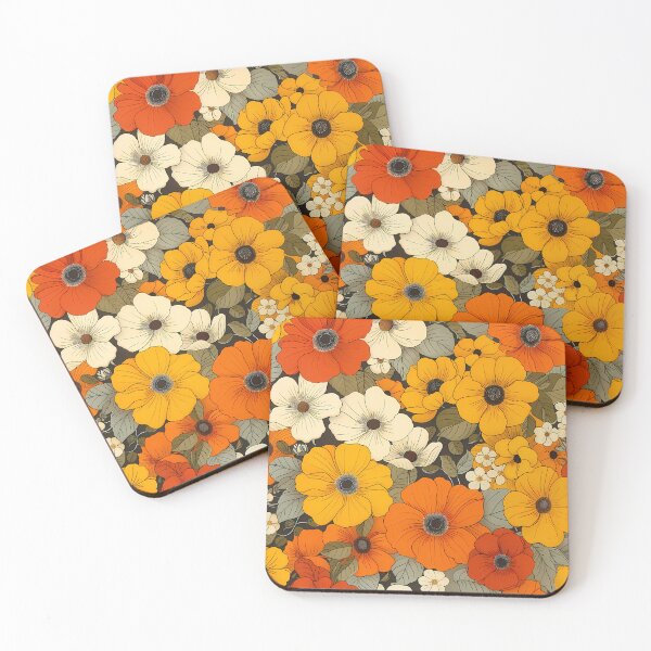 Item preview, Vibrant Floral Pattern for Apparel and Household Items, Colorful Flower Design, Versatile Fabric Print, Fashion Accessories designed and sold by MTJ-Mushrooms.