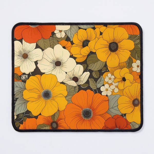 Item preview, Vibrant Floral Pattern for Apparel and Household Items, Colorful Flower Design, Versatile Fabric Print, Fashion Accessories designed and sold by MTJ-Mushrooms.