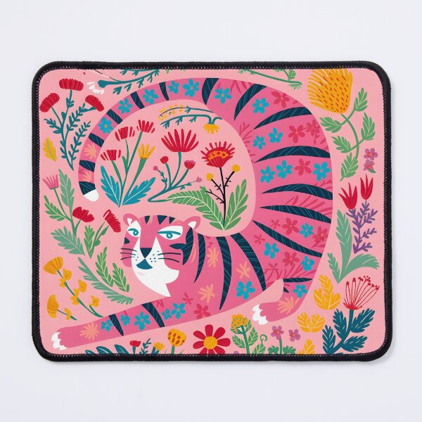 Item preview, Blooming Tiger: Floral Feline Fantasy designed and sold by gogowent.