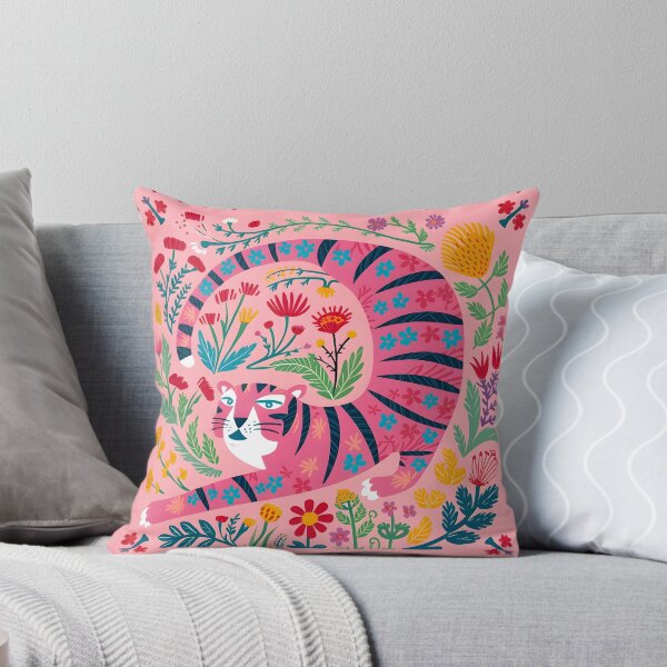 Item preview, Blooming Tiger: Floral Feline Fantasy designed and sold by gogowent.
