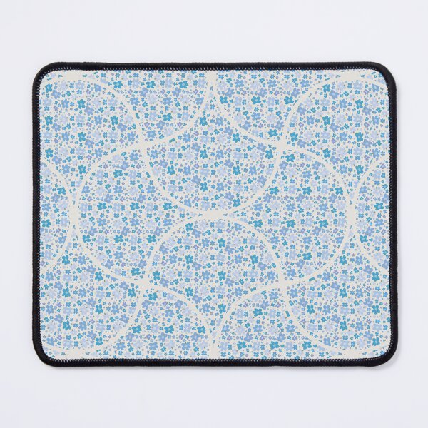 Item preview, Retro Florals Berry Blues Art Deco Fans designed and sold by Triplicate Limited.