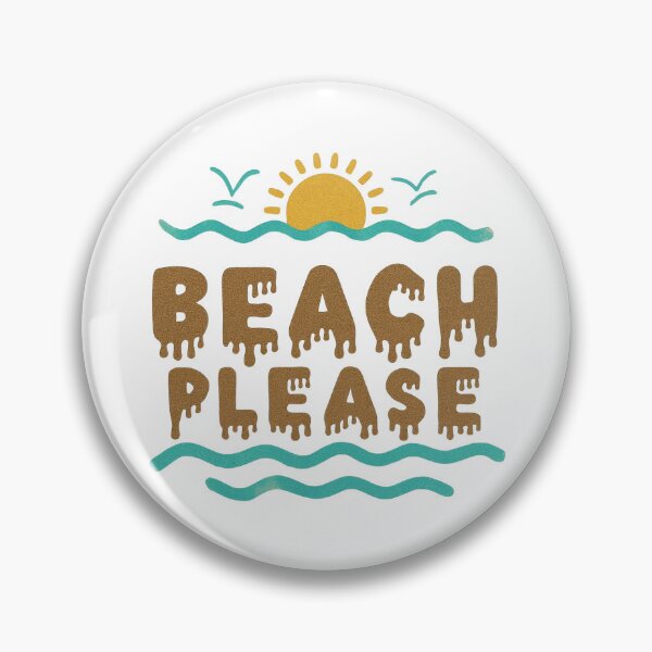 Item preview, Beach Please Dripping Sand letters designed and sold by FitEnvy.