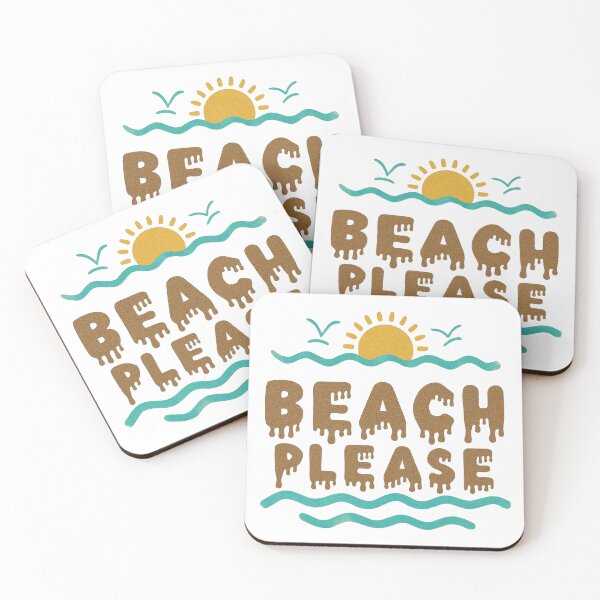 Item preview, Beach Please Dripping Sand letters designed and sold by FitEnvy.