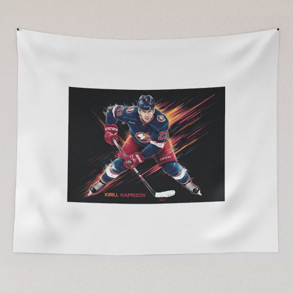 Item preview, Dynamic Kirill Kaprizov Hockey Art - Speed and Talent designed and sold by Colorful-Garden.